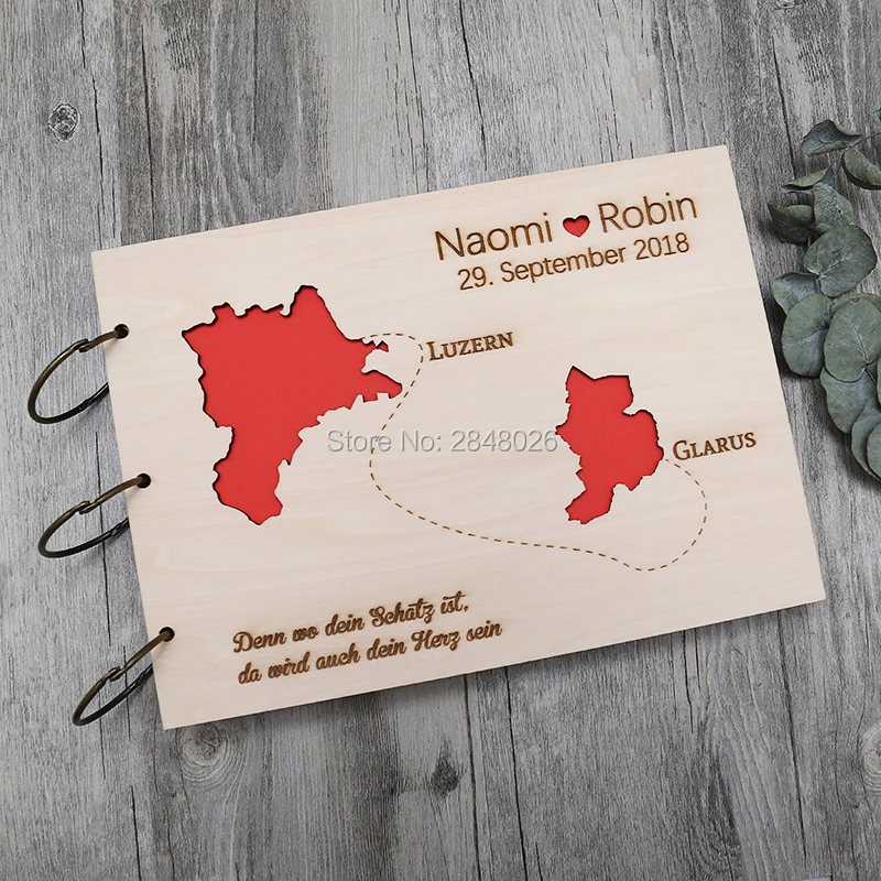 소박한 맞춤형 결혼식 방명록, 맞춤형 MAP 목조 결혼 - Custom Photo Book 리뷰 및 가격