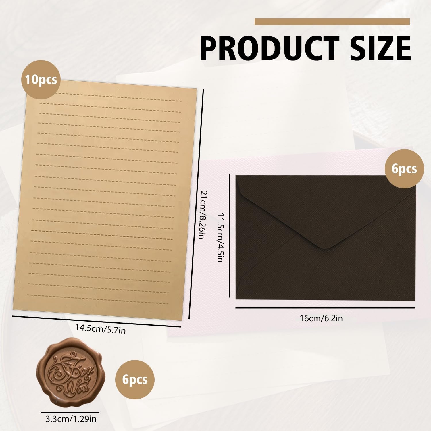 22종 빈티지 필기용지 세트 10장 A5 크라프트지 6 - Wax Seal Letter Kit 리뷰 및 가격