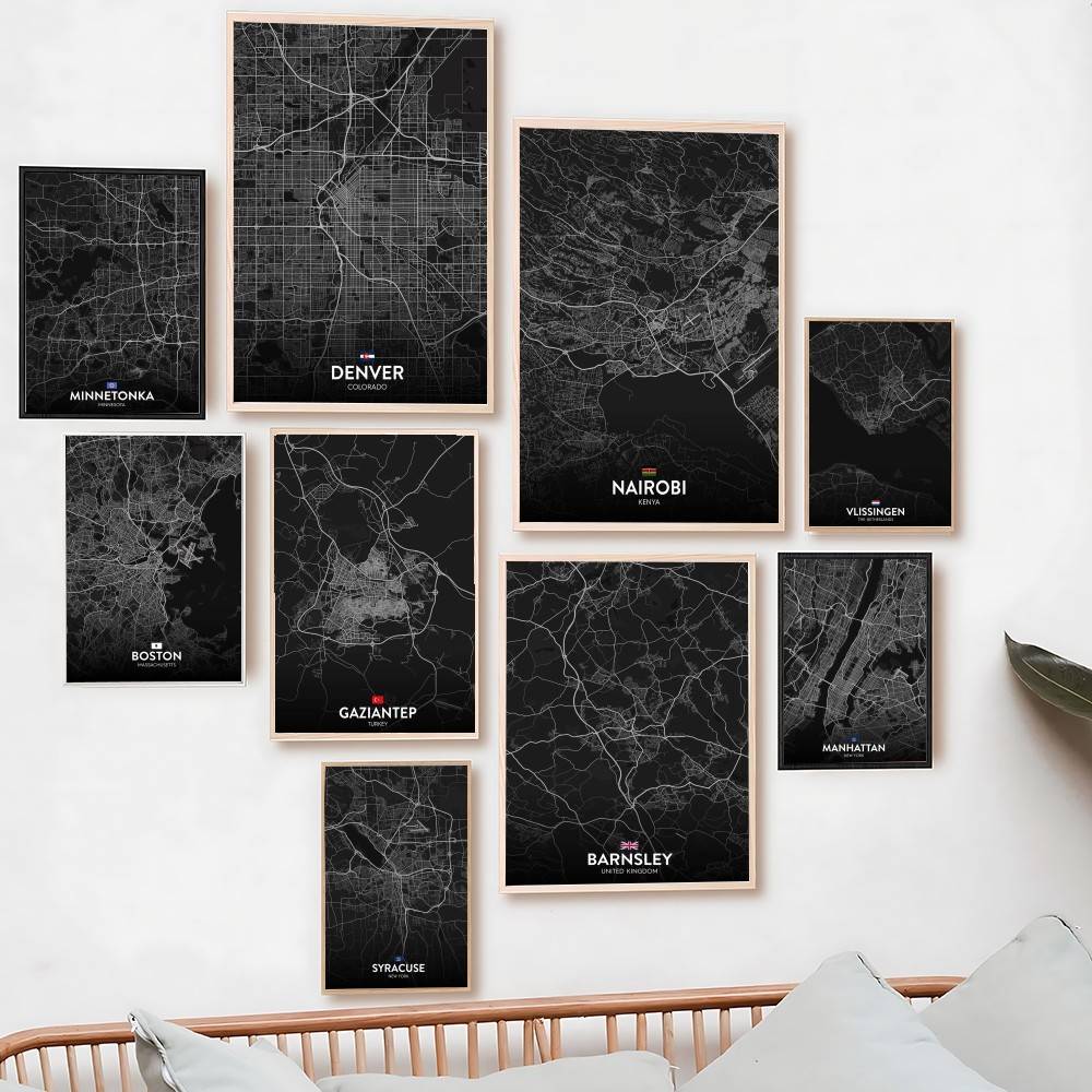 파리 런던 뉴욕 맞춤형 도시 지도 포스터 인쇄 캔버스  - Custom Map Poster 리뷰 및 가격