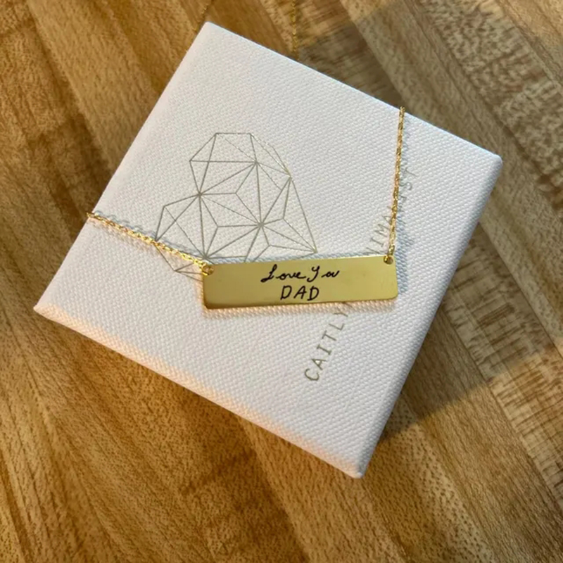 맞춤형 필기 이름 바 펜던트 목걸이, 스테인레스 스틸, - Handwriting Necklace Bar 리뷰 및 가격