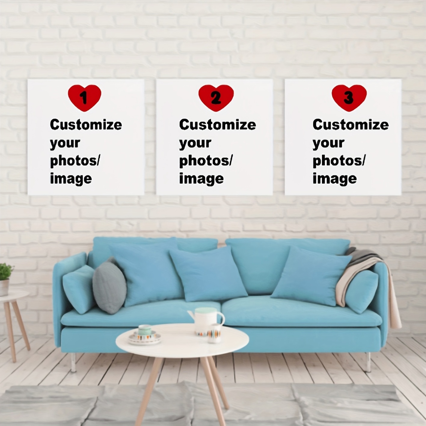 3개 세트 맞춤형 사각 캔버스 포스터 개인화된 커플 가 - Pet Portrait Custom 리뷰 및 가격
