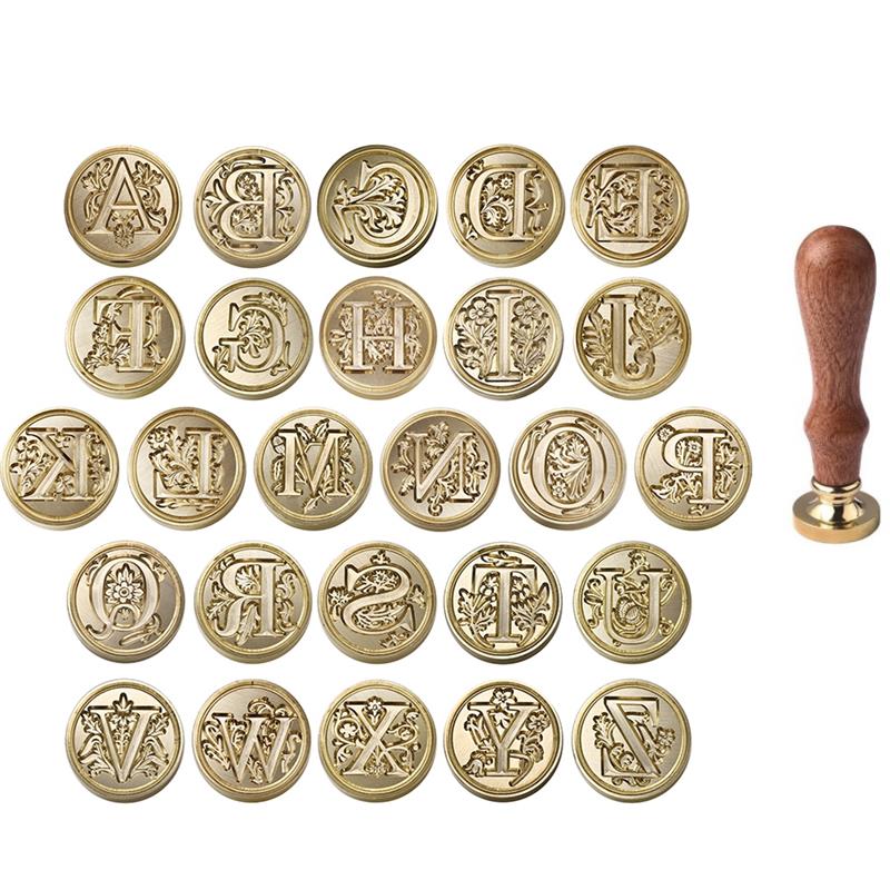 A-Z 빈티지 봉인 된 왁스 스탬프 헤드 26 문자 패 - Wax Seal Letter Kit 리뷰 및 가격
